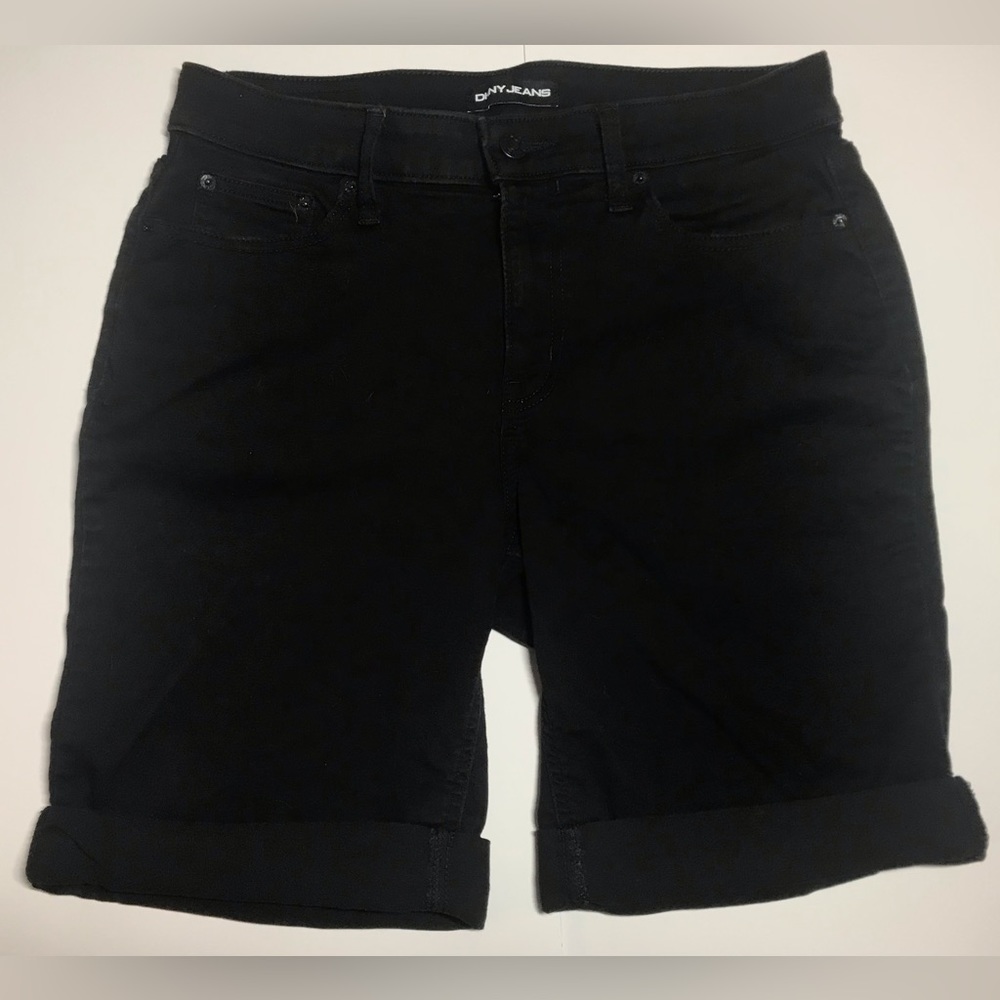 DKNY Black Jean shorts with cuffs used.